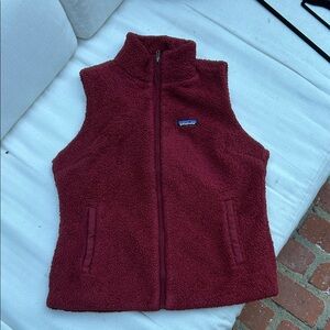 Patagonia Women’s Fleece Vest - Deep Red/burgundy. WOMENS xl. See measurements.
